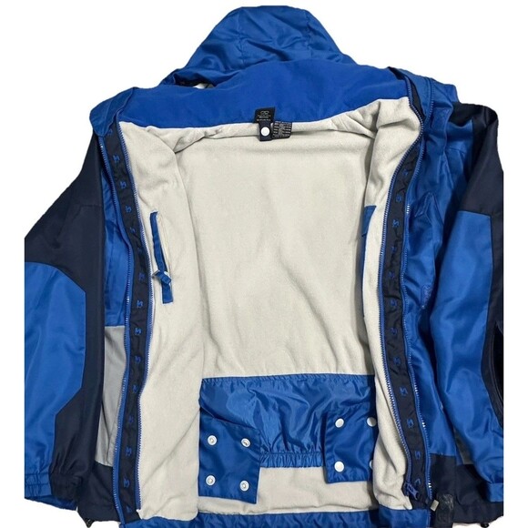 Vintage Starter Jacket Coat Men’s Blue Winter Ski Snow, Removable Hood M 38-40. - Picture 3 of 16